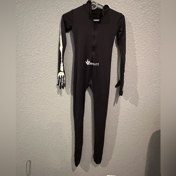 Glow Skeleton Morphsuit Glow in Dark - Boys M - Picture 6 of 6